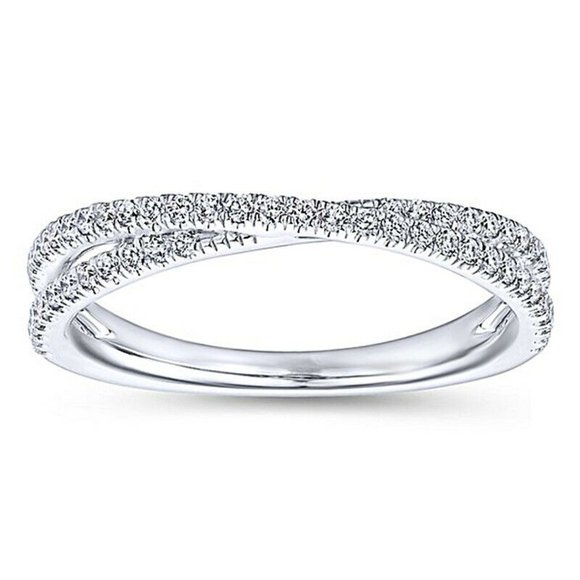 New White Sapphire 925 Silver Ring - Picture 2 of 4